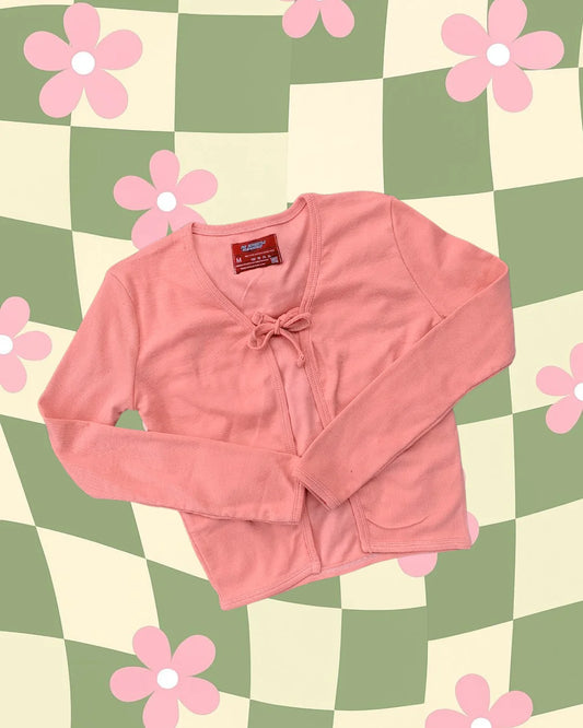 Pink Bow-tie cardigan