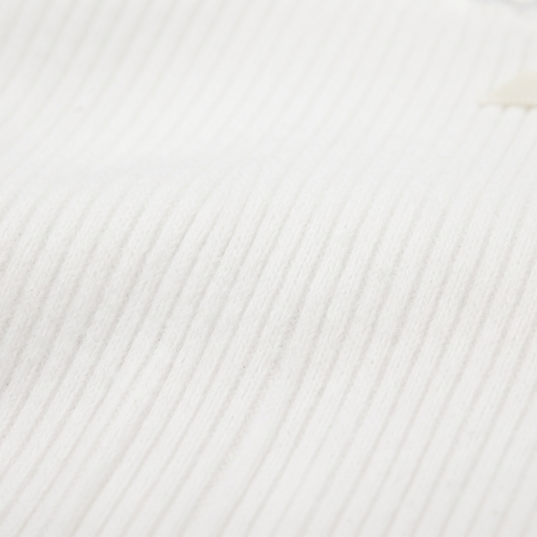 Y2K White Henley Fairy Core Bow Top