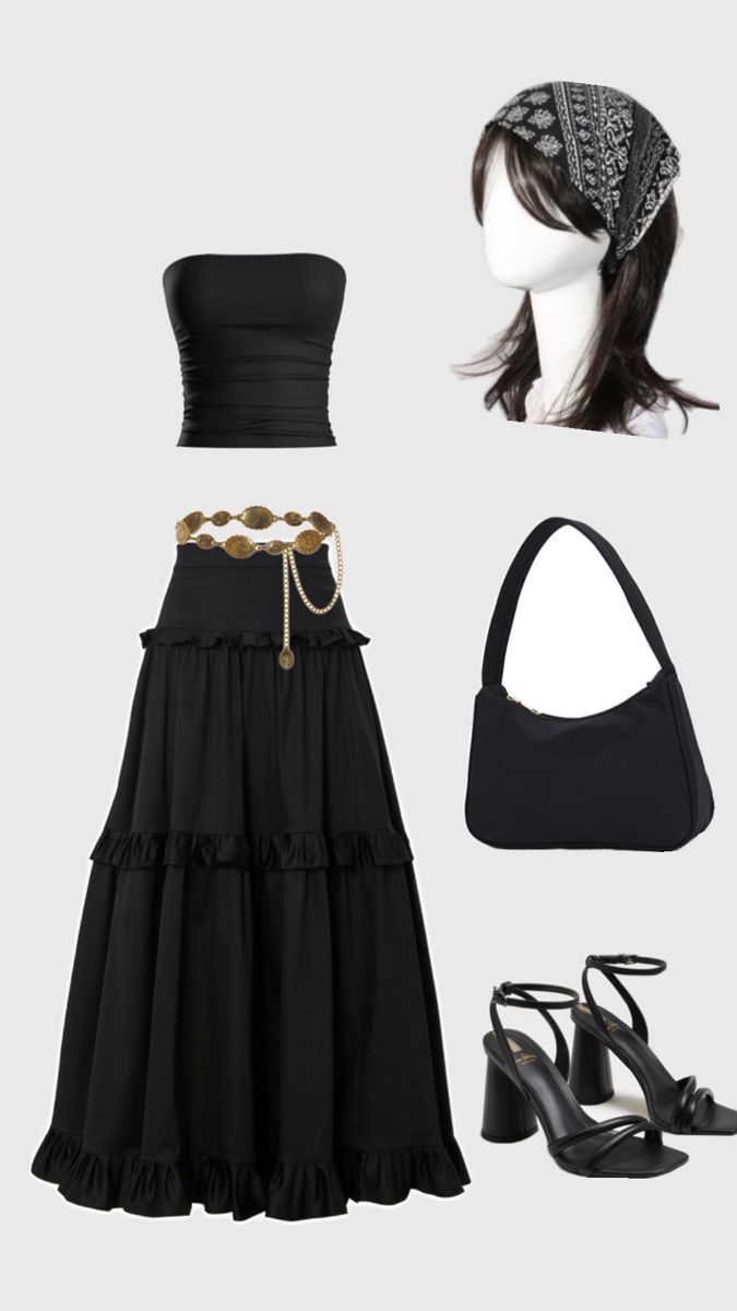 Fairycore black skirt π§π»