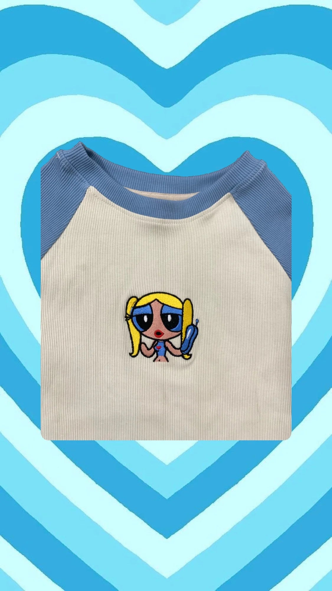 Ribbed Bubbles embroidered top