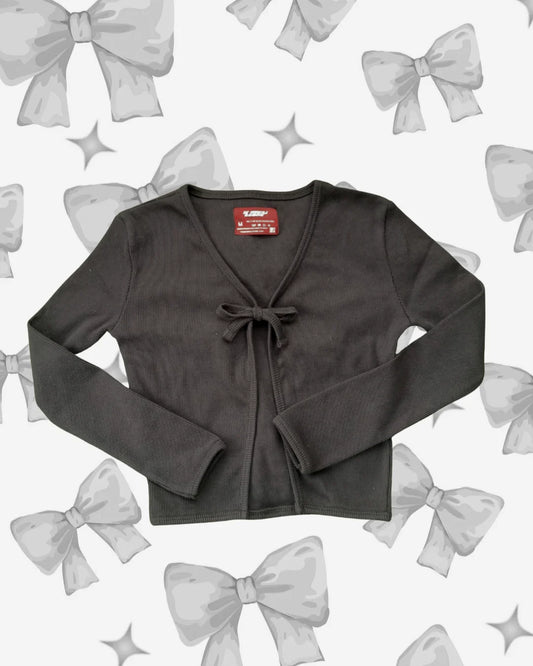 Black Bow-tie cardigan