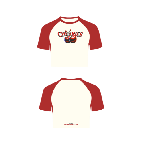 Cherry fitted Tee – Y2K Jersey Lycra