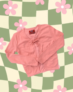 Pink Bow-tie cardigan