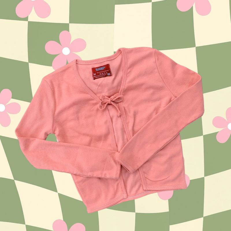 Pink Bow-tie cardigan